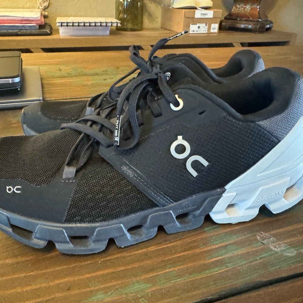 On Running Black and Gray Athletic Shoes